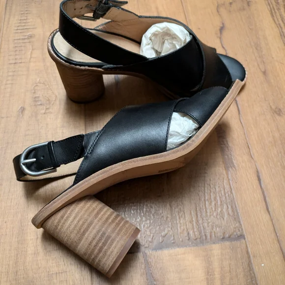 Madewell The Ruthie Crisscross Sandal in Black Leather 7.5 - Picture 5 of 10